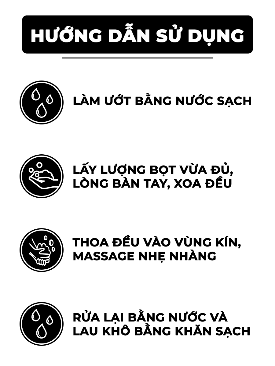 Mô tả Bọt vệ sinh nam RHYS MAN tạo bọt mịn Rhys Intense 100ml - 5