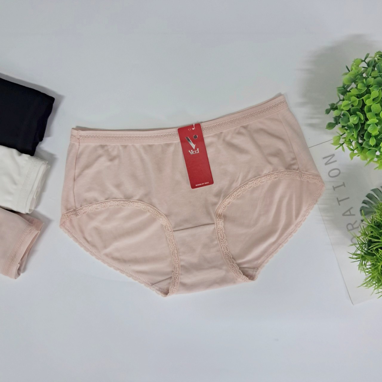 Mô tả Set 5 quần lót nữ cotton lụa Vicci 109 mềm mại, êm ái, thấm hút mồ hôi, kháng khuẩn khử mùi - 4