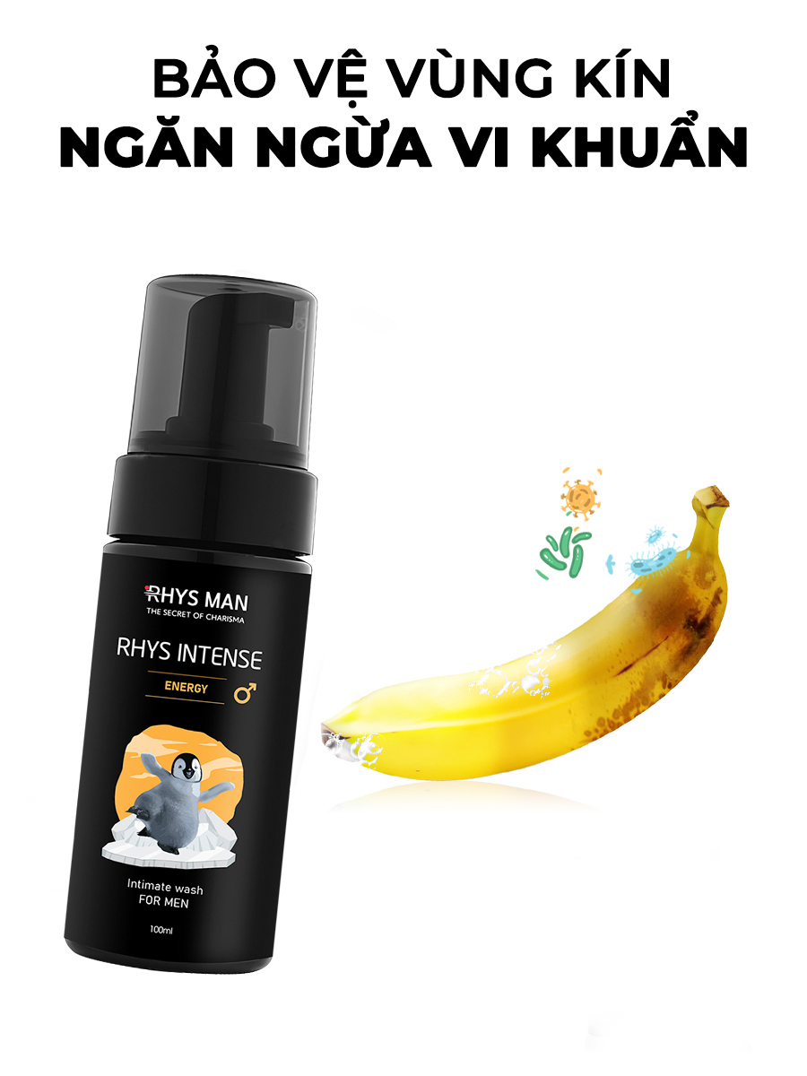 Mô tả Bọt vệ sinh nam RHYS MAN tạo bọt mịn Rhys Intense 100ml - 4