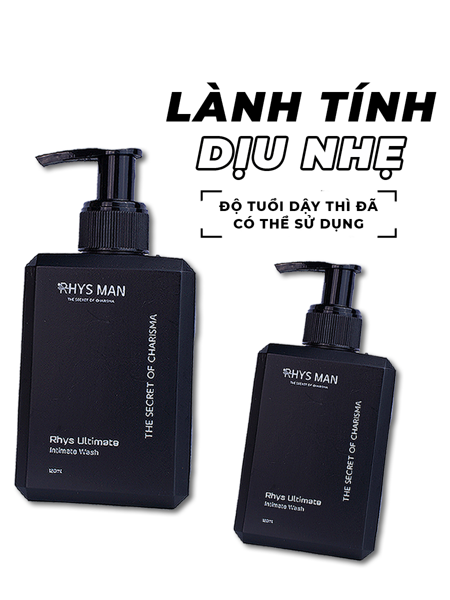 Mô tả Dung dịch vệ sinh nam RHYS MAN hương bạc hà Rhys Ultimate 120ml - 2