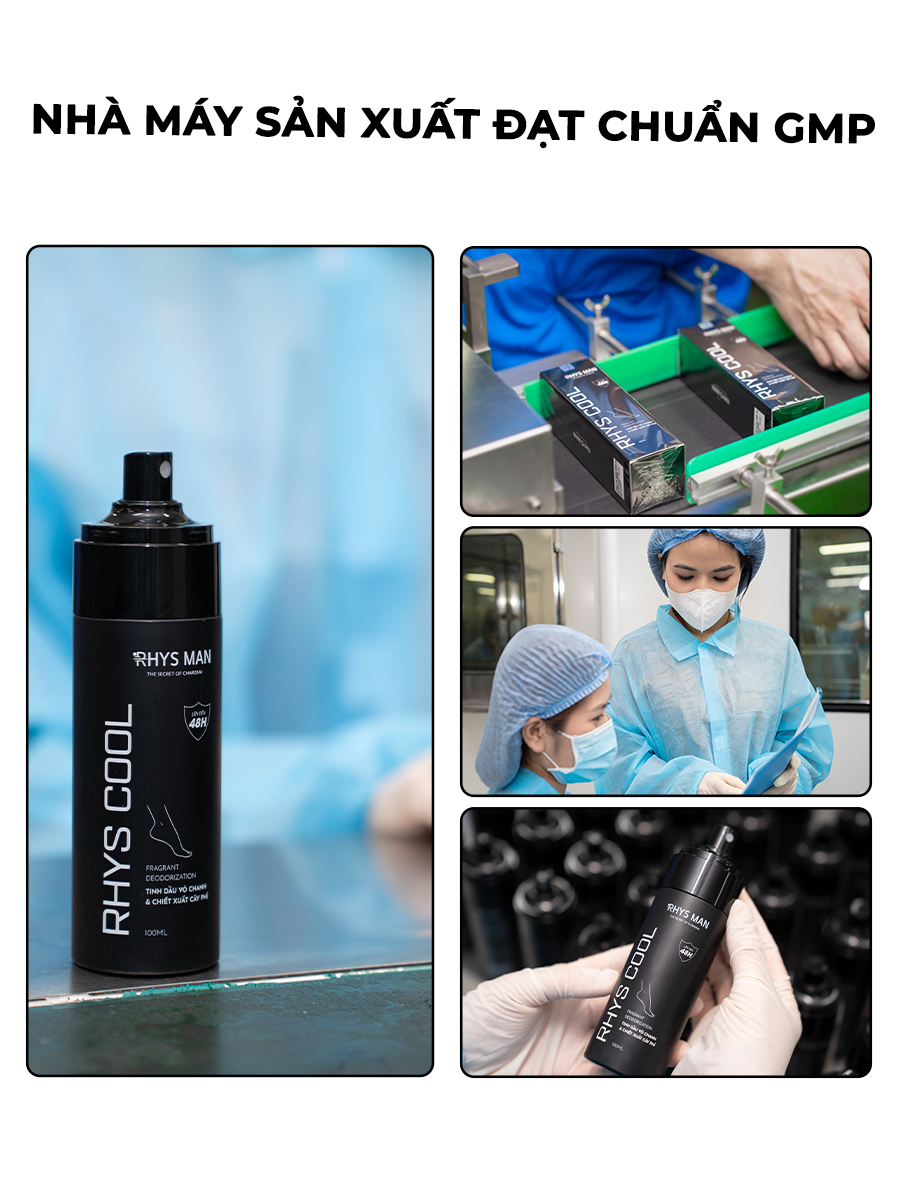 Mô tả Xịt khử mùi chân 48h RHYS MAN tinh dầu vỏ chanh kiểm soát mùi và ngăn mồ hôi chân Rhys Cool 100ml - 4