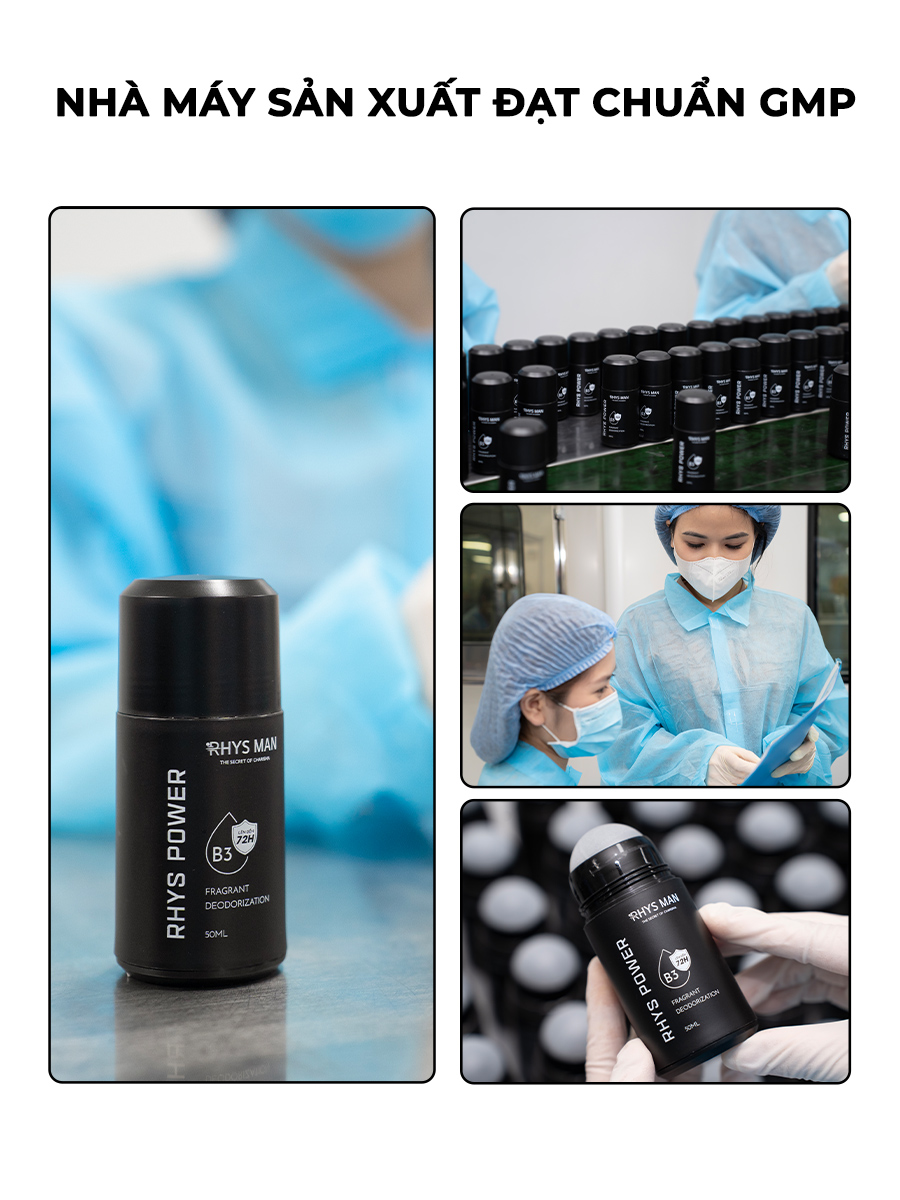 Mô tả Lăn khử mùi RHYS MAN khử mùi kiểm soát mồ hôi Rhys Power 50ml - 4