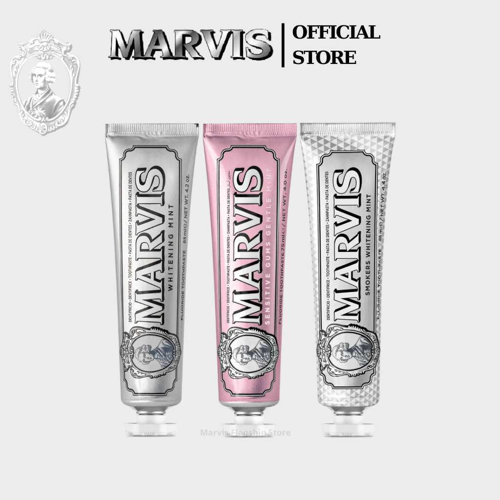 Mô tả Combo Kem Đánh Răng Marvis Care Collection - Whitening, Smoker & Sensitive Mint - MARVIS - 1