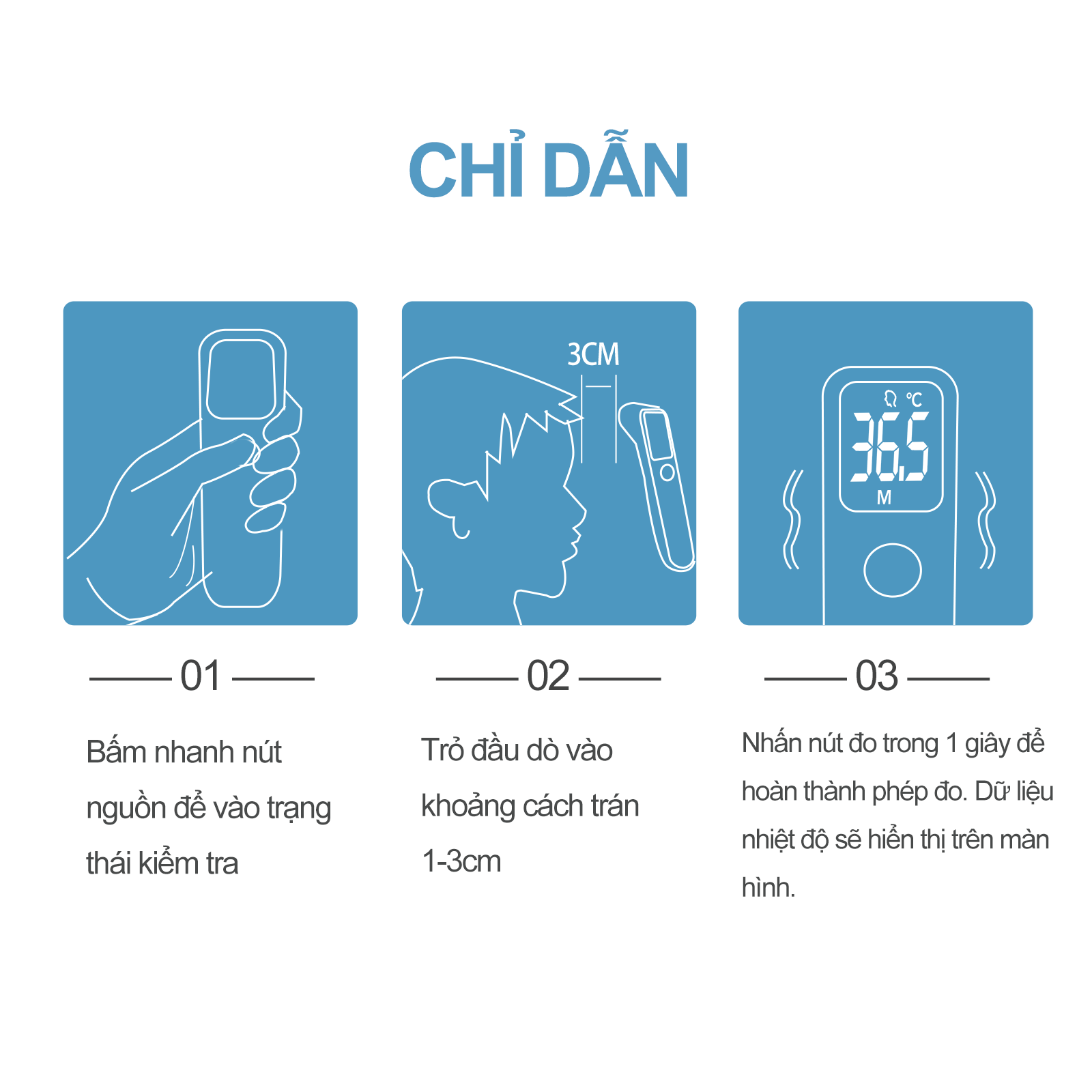 Mô tả Nhiệt Kế Hồng Ngoại Đo Trán Sinocare AER-R1D1 - 5