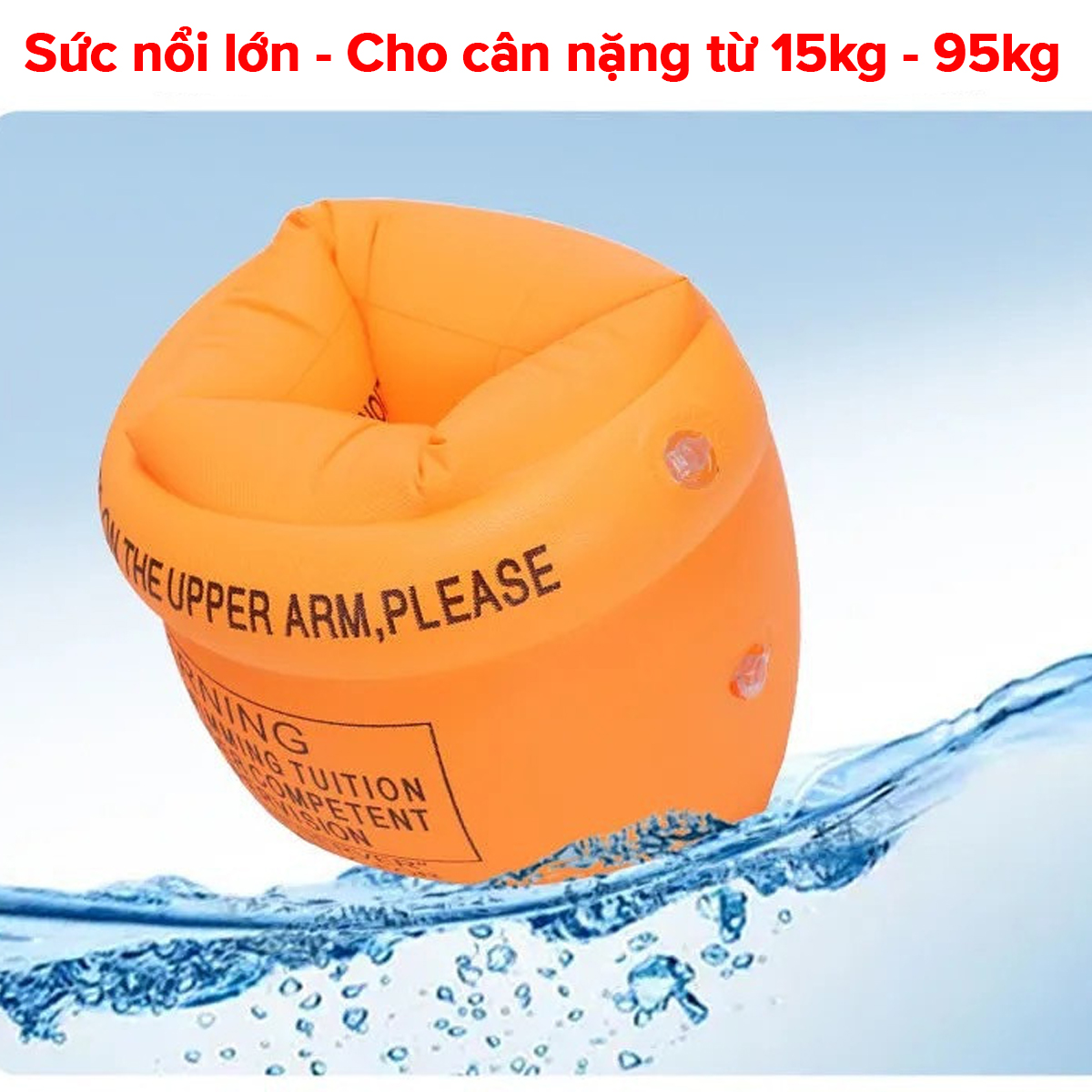 Mô tả Phao Tay Tập Bơi Size Lớn, Dày Sử Dụng Lâu Bền – 2 Chiếc Phao Tay Cho Cả Người Lớn và Trẻ Em Hãng Amalife - 7