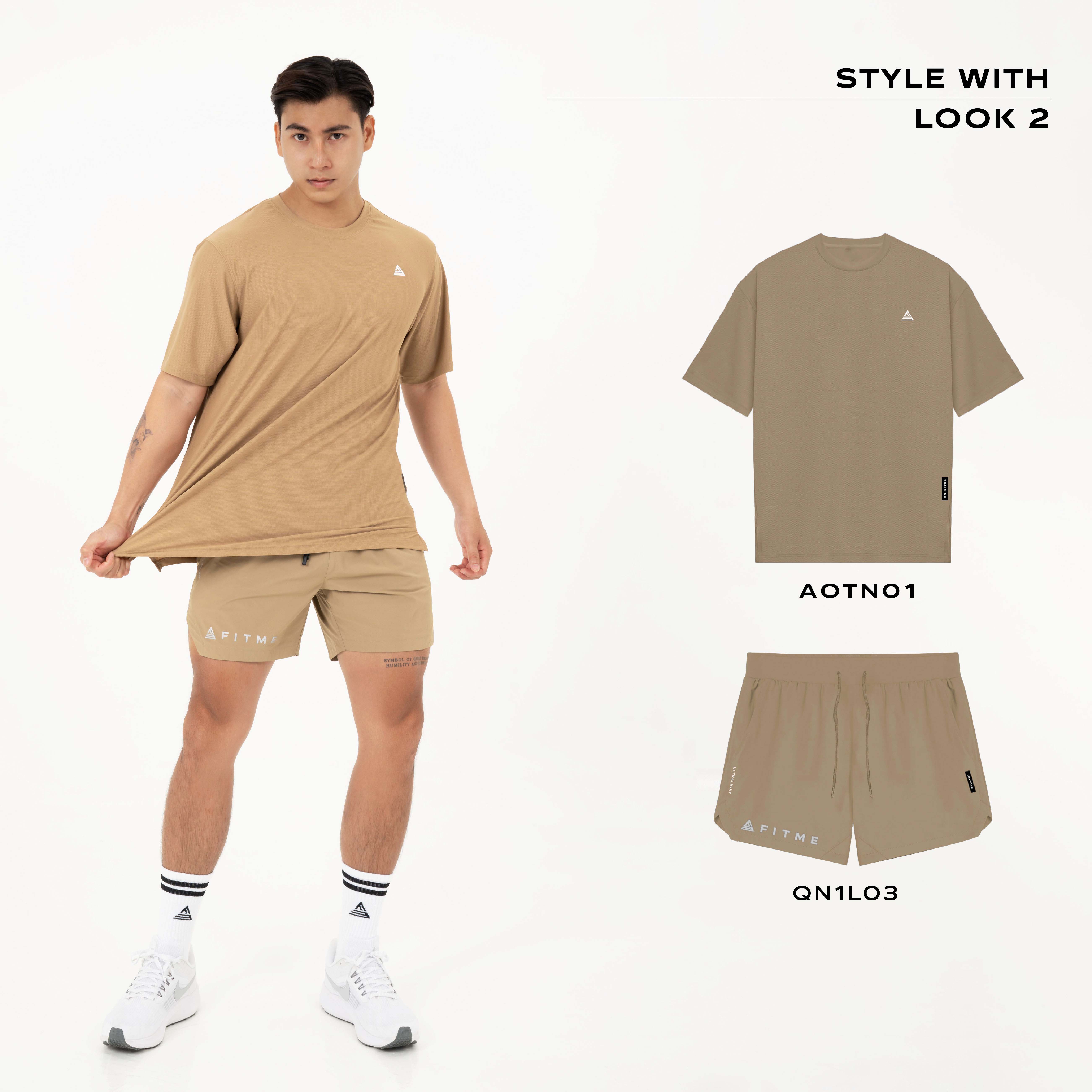 Mô tả Áo tập gym nam Fitme Performance 2.0 form oversize co giãn cao cấp, hỗ trợ boxing chạy bộ AOTN01 - 11