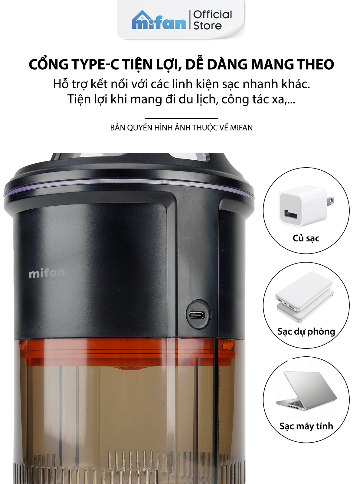 Đèn bắt muỗi MIFAN - kích thước