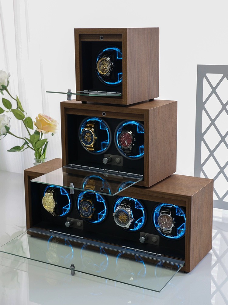 BH 24T] Hộp Xoay Đồng Hồ Cơ 2 Ngăn - 4 Ngăn Vỏ Gỗ Có Đèn LED - Tủ Đồng Hồ  Quay Dạng Đứng Cao Cấp | Shopee Việt Nam