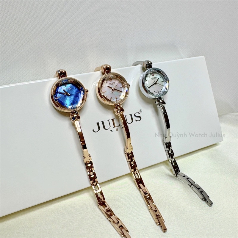 Đồng hồ nữ Julius JA-878 mặt nhỏ màu bạc