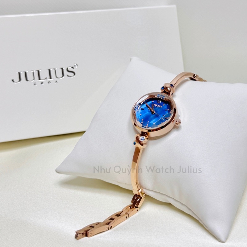 Chi tiết dây thép đồng hồ nữ Julius JA-878