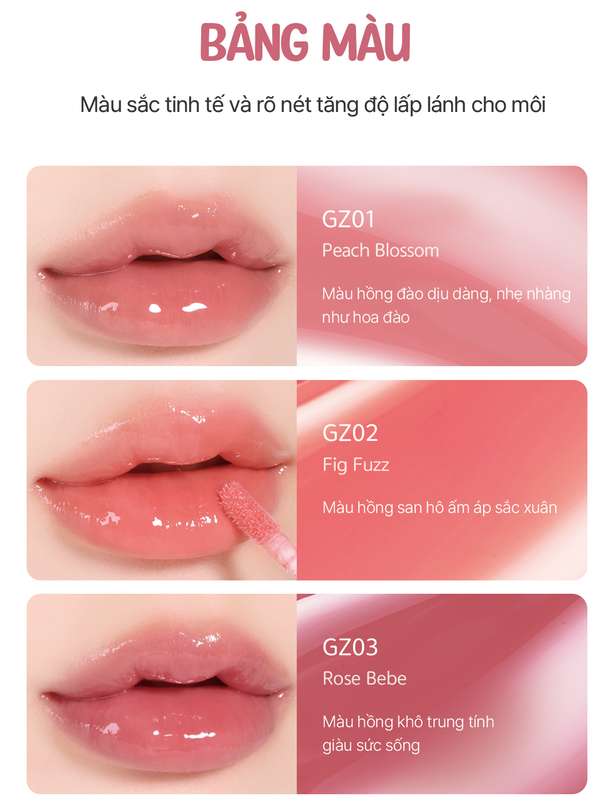 Mô tả Son Bóng Black Rouge Chewy Lip Glaze 32.8g - 4
