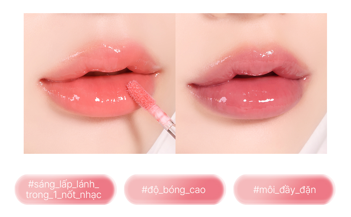 Mô tả Son Bóng Black Rouge Chewy Lip Glaze 32.8g - 9