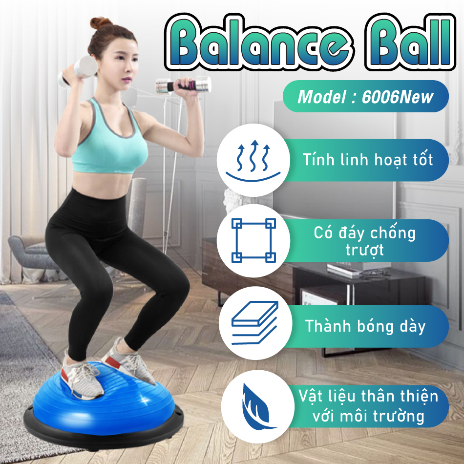 Mô tả Full Size-All Color-(TẶNG BƠM + 2 DÂY KÉO) BG Bóng tập YOGA bóng thăng bằng tập thể dục Cao Cấp - 5