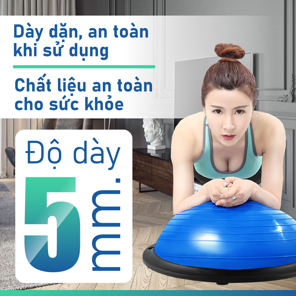 Mô tả Full Size-All Color-(TẶNG BƠM + 2 DÂY KÉO) BG Bóng tập YOGA bóng thăng bằng tập thể dục Cao Cấp - 6
