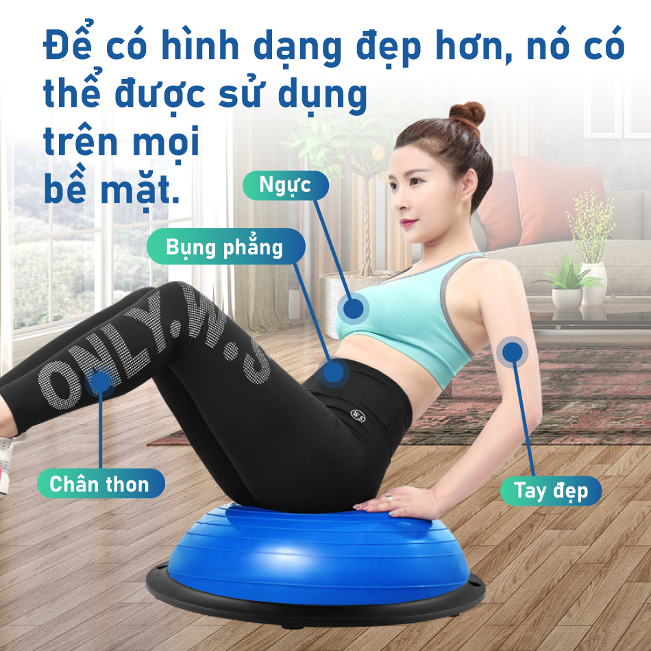 Mô tả Full Size-All Color-(TẶNG BƠM + 2 DÂY KÉO) BG Bóng tập YOGA bóng thăng bằng tập thể dục Cao Cấp - 7