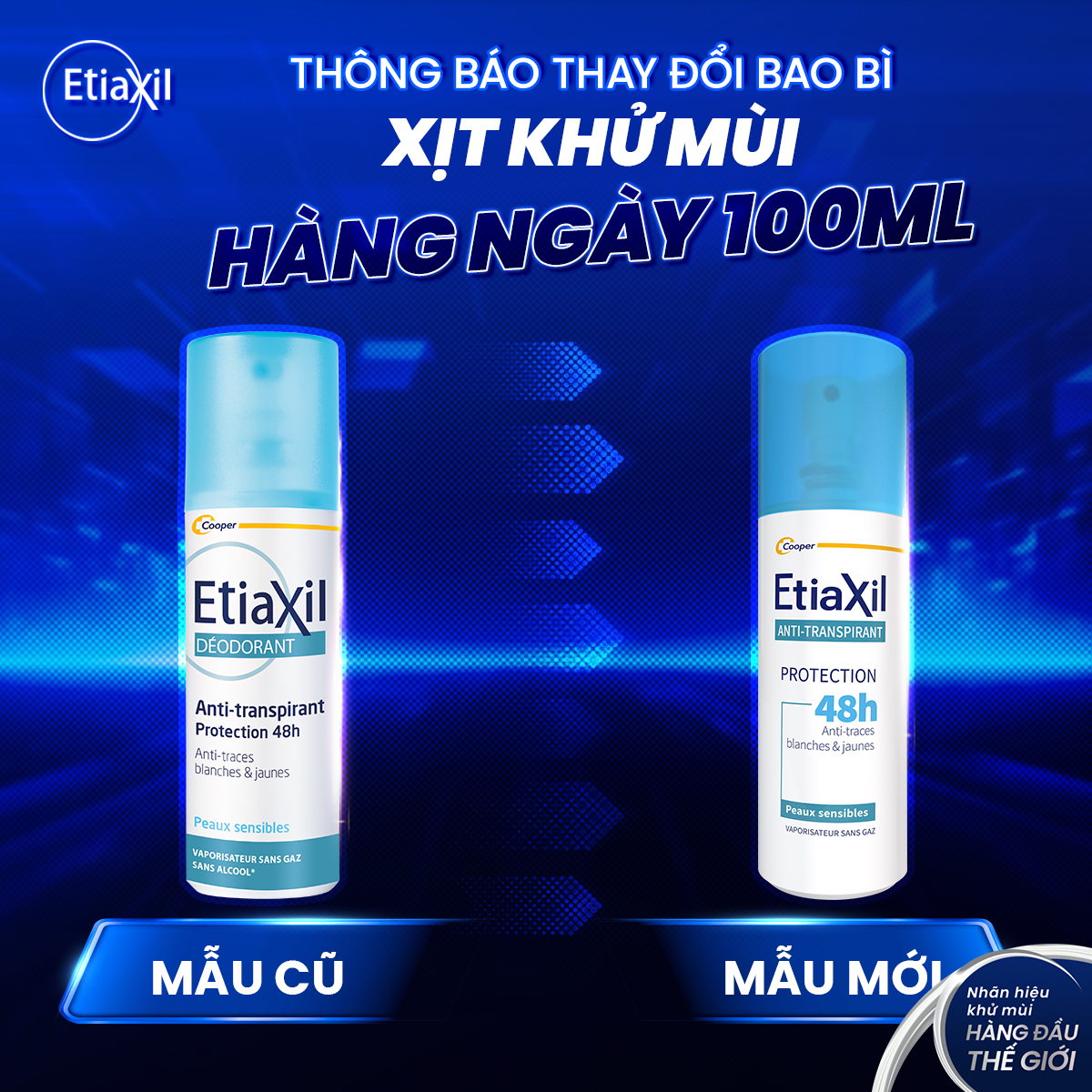Mô tả Xịt Khử Mùi Và Ngăn Mồ Hôi Tức Thì 48h Etiaxil 100ml - 1