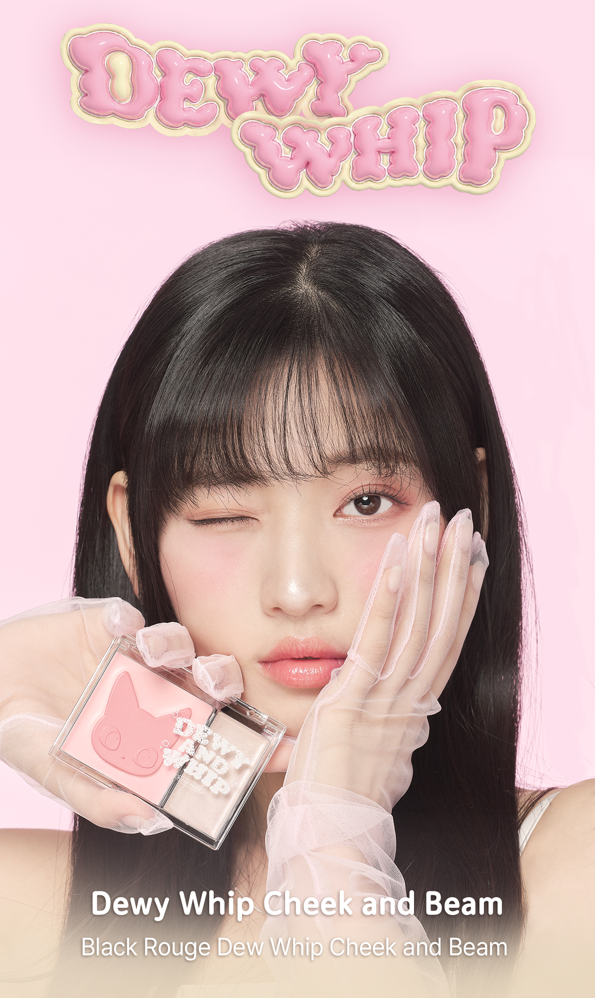 Mô tả Má Hồng Kem Kèm Highlight Black Rouge Dewy Whip Cheek And Beam 75.1g - 1