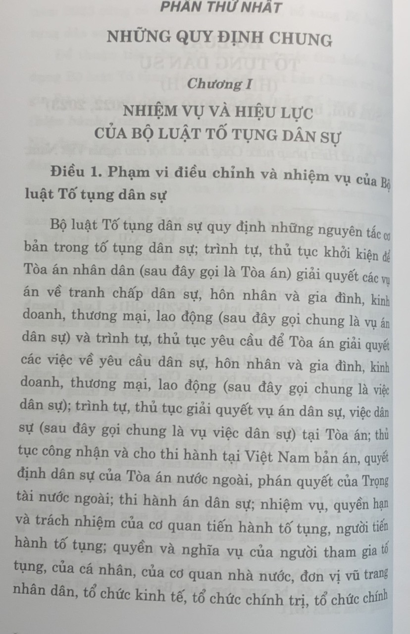Mô tả Sách - Bộ luật tố tụng dân sự (hiện hành) (sửa đổi, bổ sung năm 2019, 2020, 2022, 2023) - 5