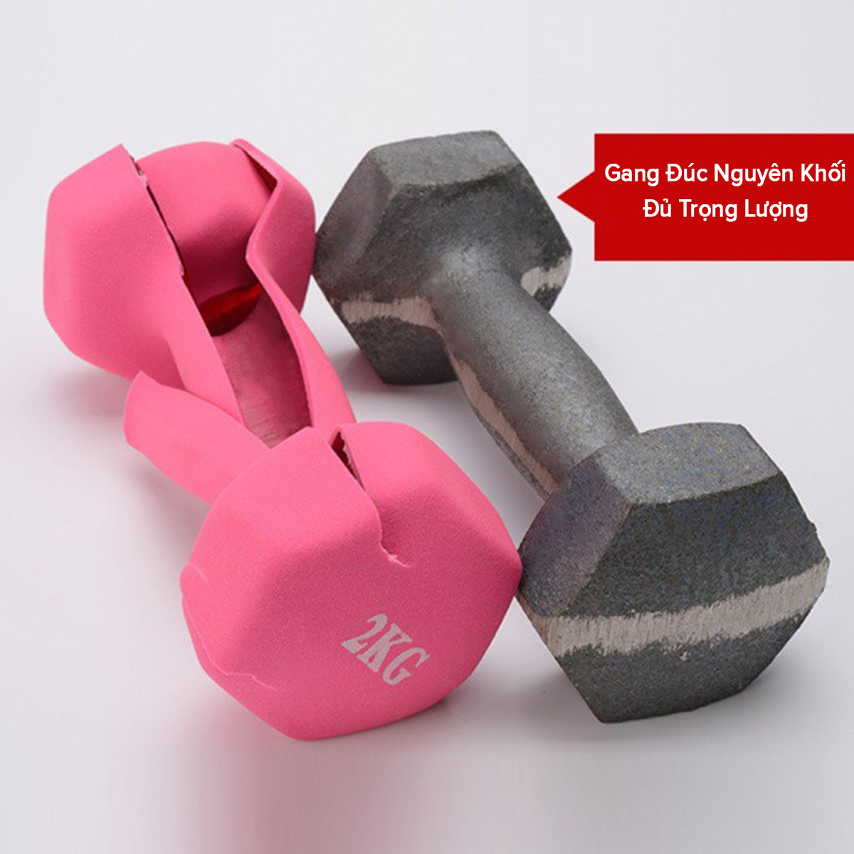 Mô tả Tạ Nhựa Cao Su Cao Cấp 1kg, 2kg, 3kg, 0.5kg – Tạ Tay Tập Gym, Yoga, Boxing Cho Nam Nữ Trẻ Em Chính Hãng Amalife - 5