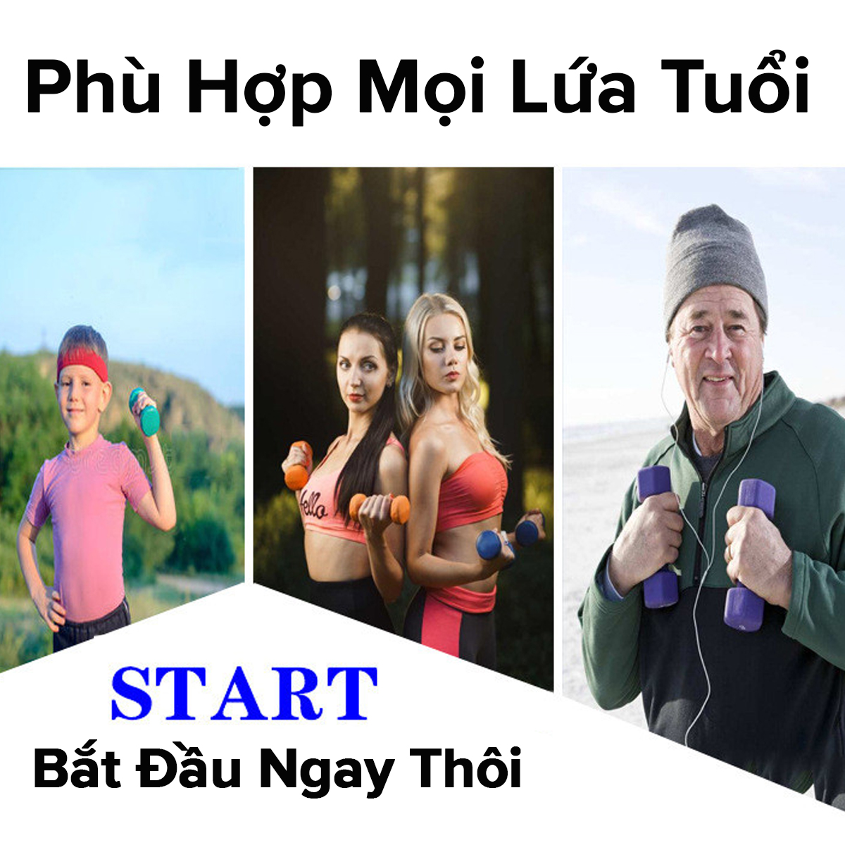 Mô tả Tạ Nhựa Cao Su Cao Cấp 1kg, 2kg, 3kg, 0.5kg – Tạ Tay Tập Gym, Yoga, Boxing Cho Nam Nữ Trẻ Em Chính Hãng Amalife - 7
