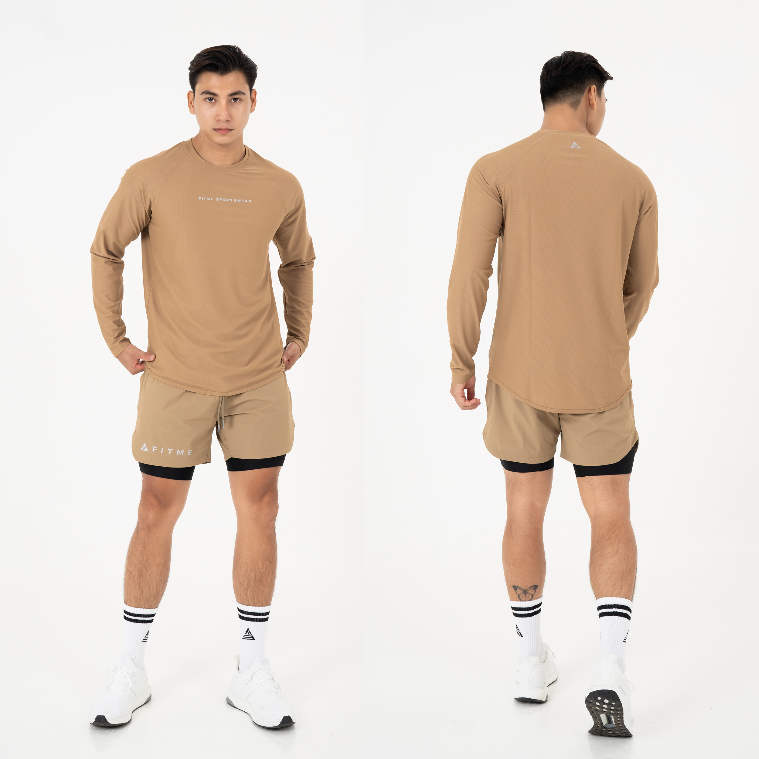 Mô tả Áo tập gym nam tay dài Fitme Performance 2.0 form oversize thể thao co giãn 4 chiều, hỗ trợ boxing chạy bộ AOTD01 - 5