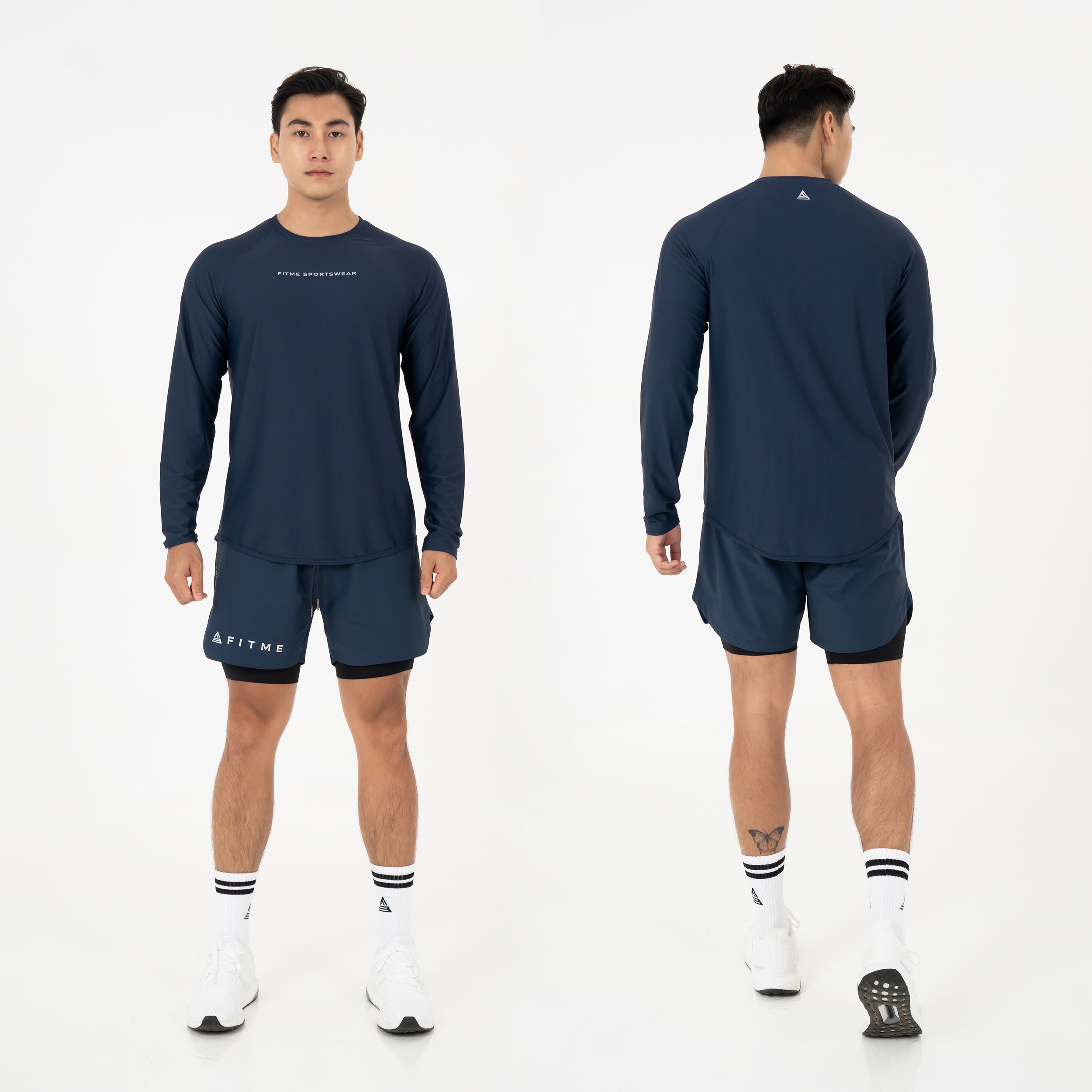 Mô tả Áo tập gym nam tay dài Fitme Performance 2.0 form oversize thể thao co giãn 4 chiều, hỗ trợ boxing chạy bộ AOTD01 - 7