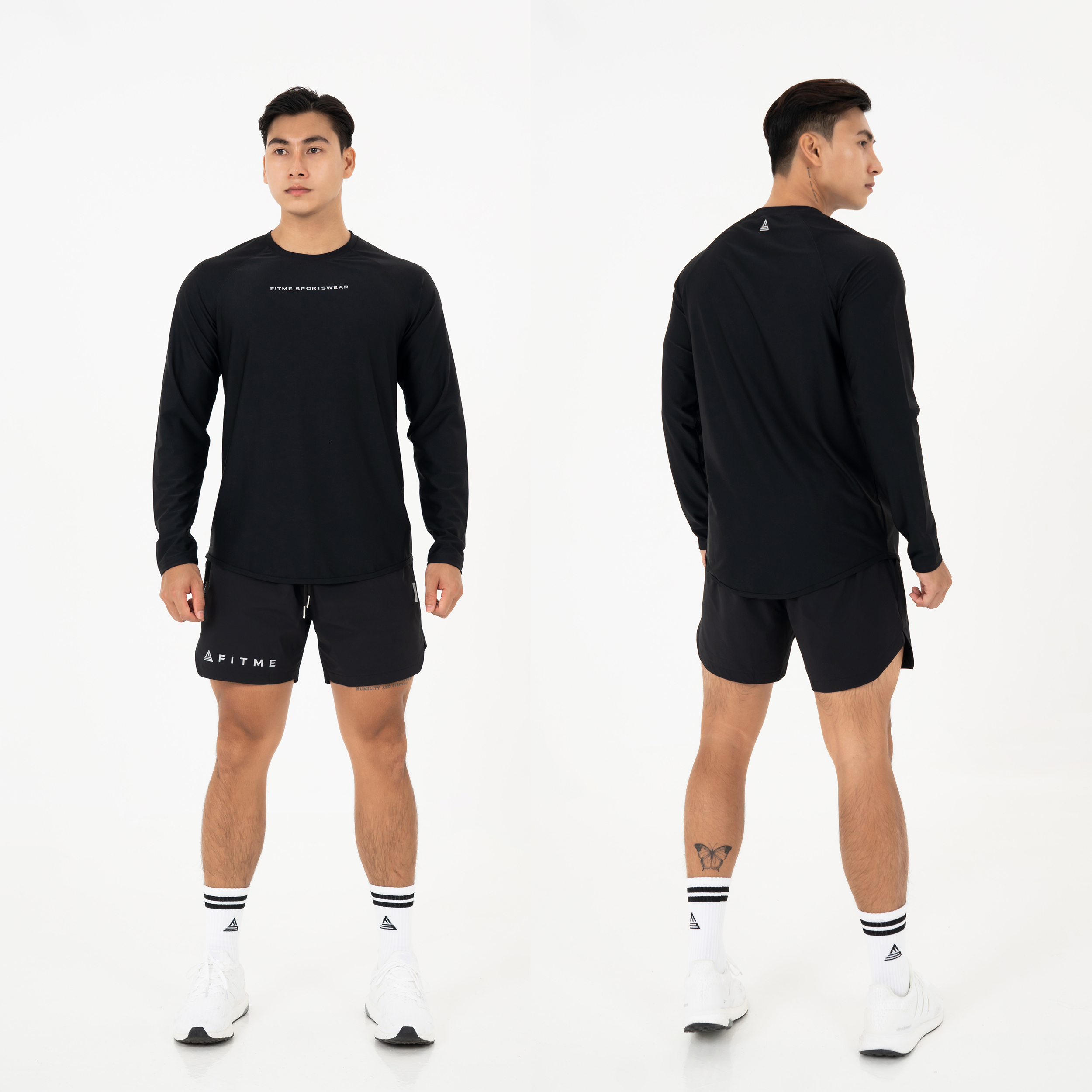 Mô tả Áo tập gym nam tay dài Fitme Performance 2.0 form oversize thể thao co giãn 4 chiều, hỗ trợ boxing chạy bộ AOTD01 - 9