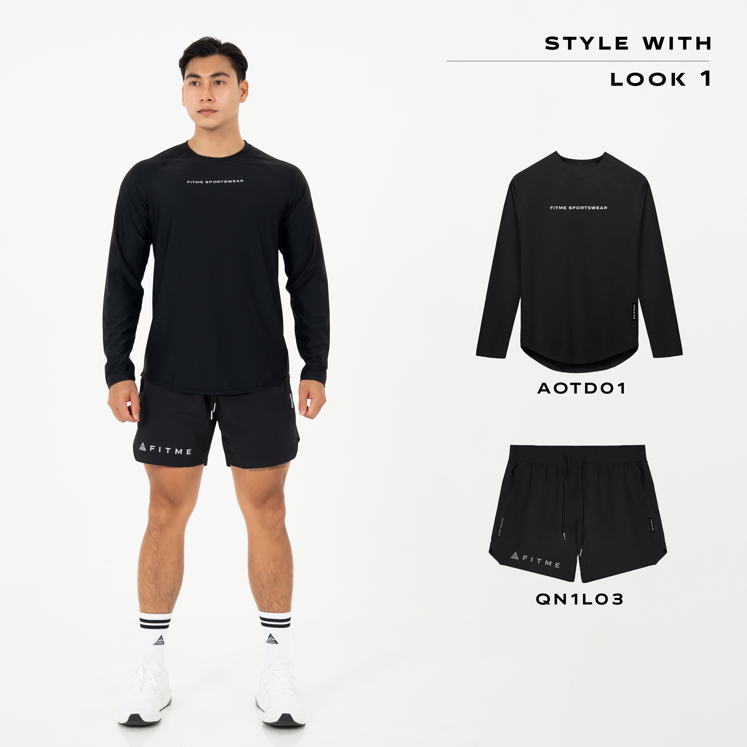 Mô tả Áo tập gym nam tay dài Fitme Performance 2.0 form oversize thể thao co giãn 4 chiều, hỗ trợ boxing chạy bộ AOTD01 - 10