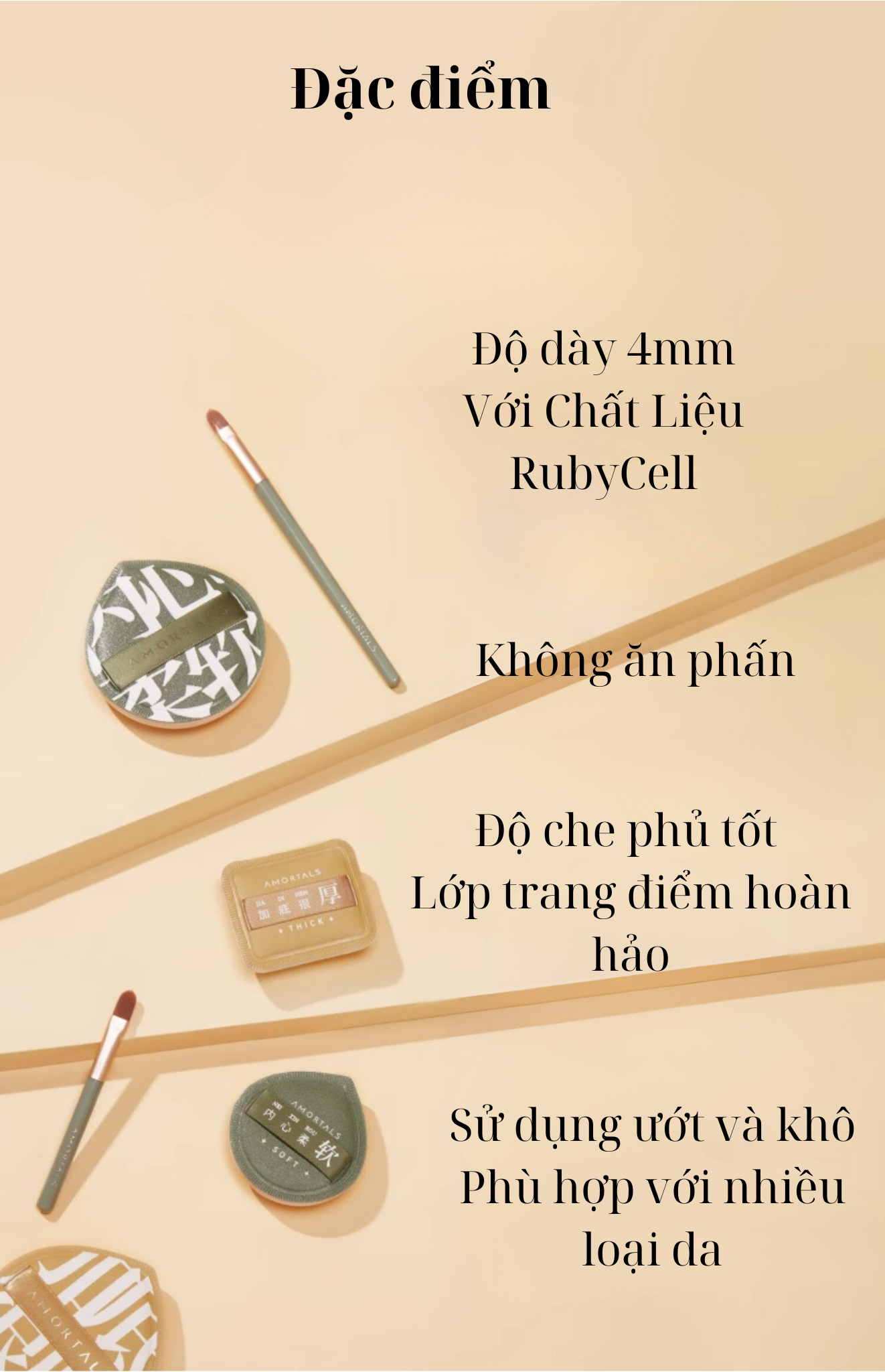 Bông Mút Trang Điểm AMORTALS Chính Hãng Siêu Mềm Dễ Tán Kem Nền Kèm Hộp  Đựng Mút Phấn Cao Cấp | Shopee Việt Nam