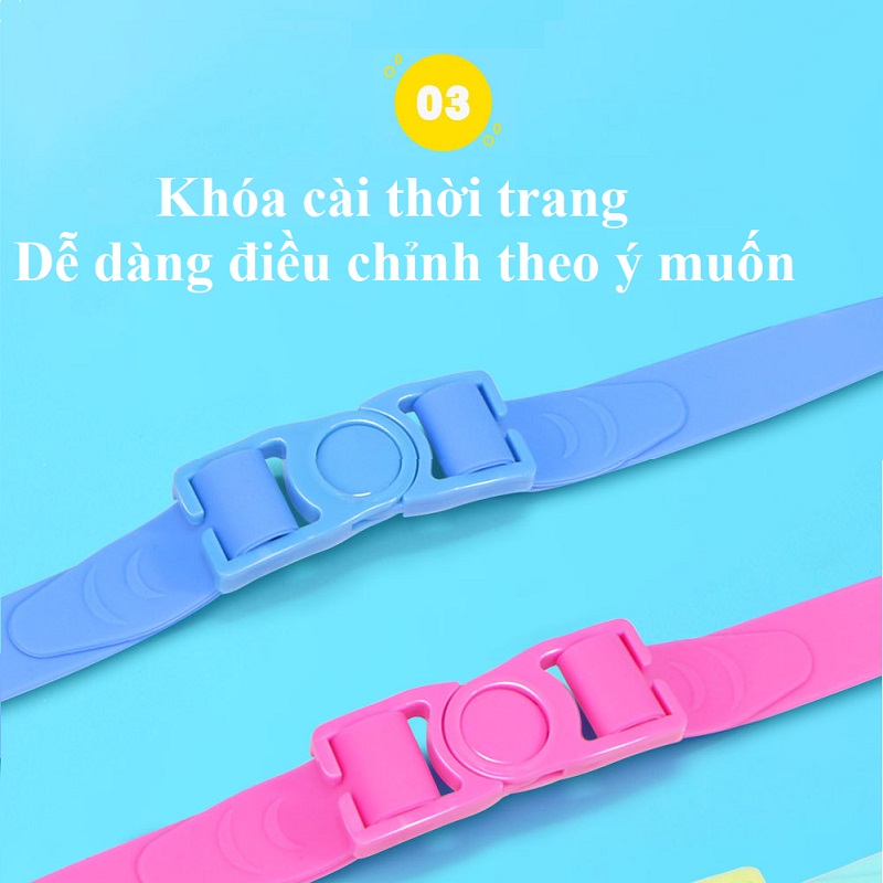 Mô tả Kính bơi cho bé trai gái SKIDS mũ bơi trẻ em cao cấp chống nước sương mù kèm nút bịt tai - 3