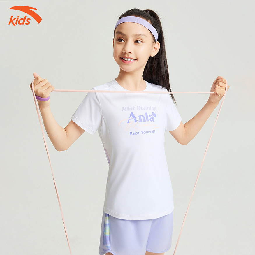 Áo Phông Thể Thao Bé Gái Anta Kids Running 3624B5110