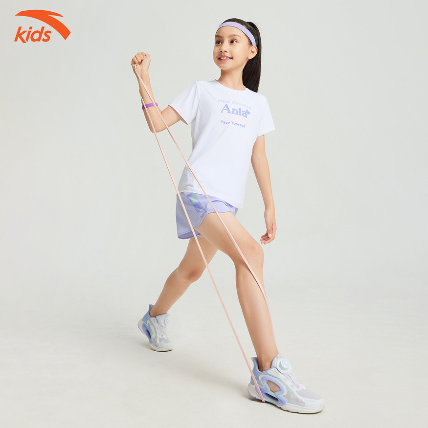 Áo Phông Thể Thao Bé Gái Anta Kids Running 3624B5110