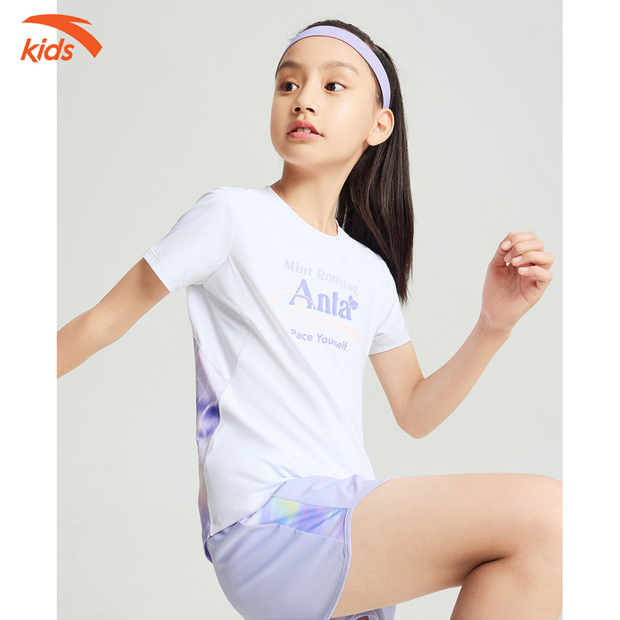 Áo Phông Thể Thao Bé Gái Anta Kids Running 3624B5110