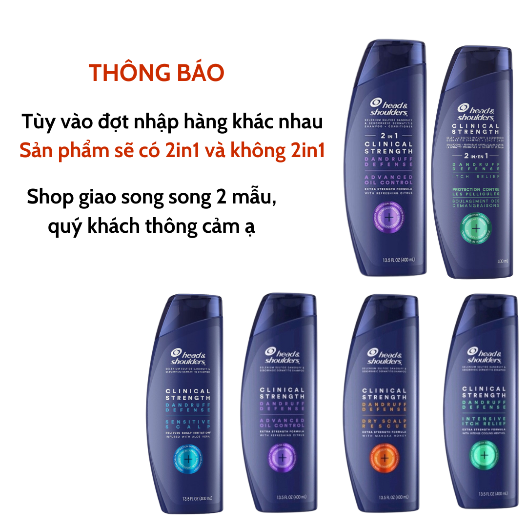 Mô tả Dầu Gội Ngăn ngừa gàu Head & Shoulders Clinical Strength 400ml - Hàng Mỹ - 5