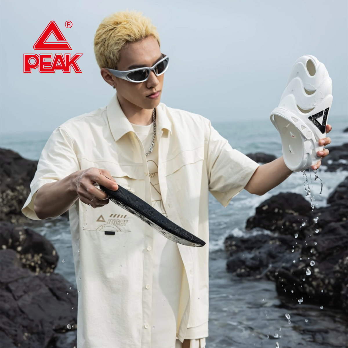Mô tả Dép PEAK Clogs Công nghệ Đế TAICHI êm ái thoáng khí Thiết kế thời trang phong cách ET42811L - 4