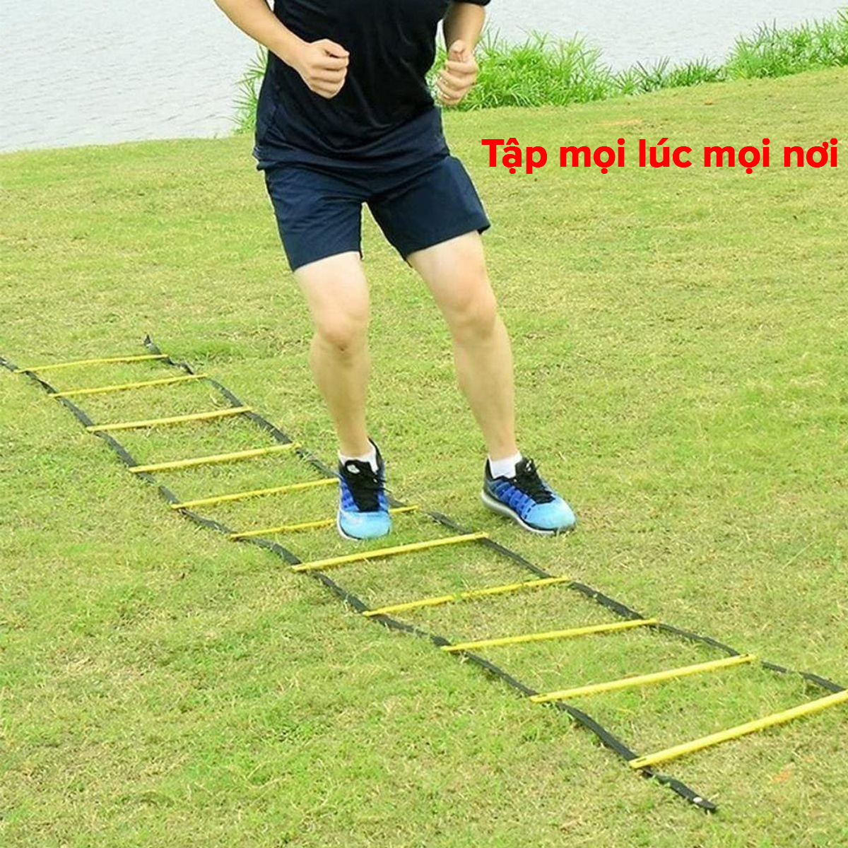 Mô tả Thang Dây Tập Luyện Thể Thao Thể Lực Tốc Độ - Thang Dây Tập Đá Bóng Đá Banh, Võ Thuật Gym Dài 3m – 6m Chính Hãng Amalife - 9