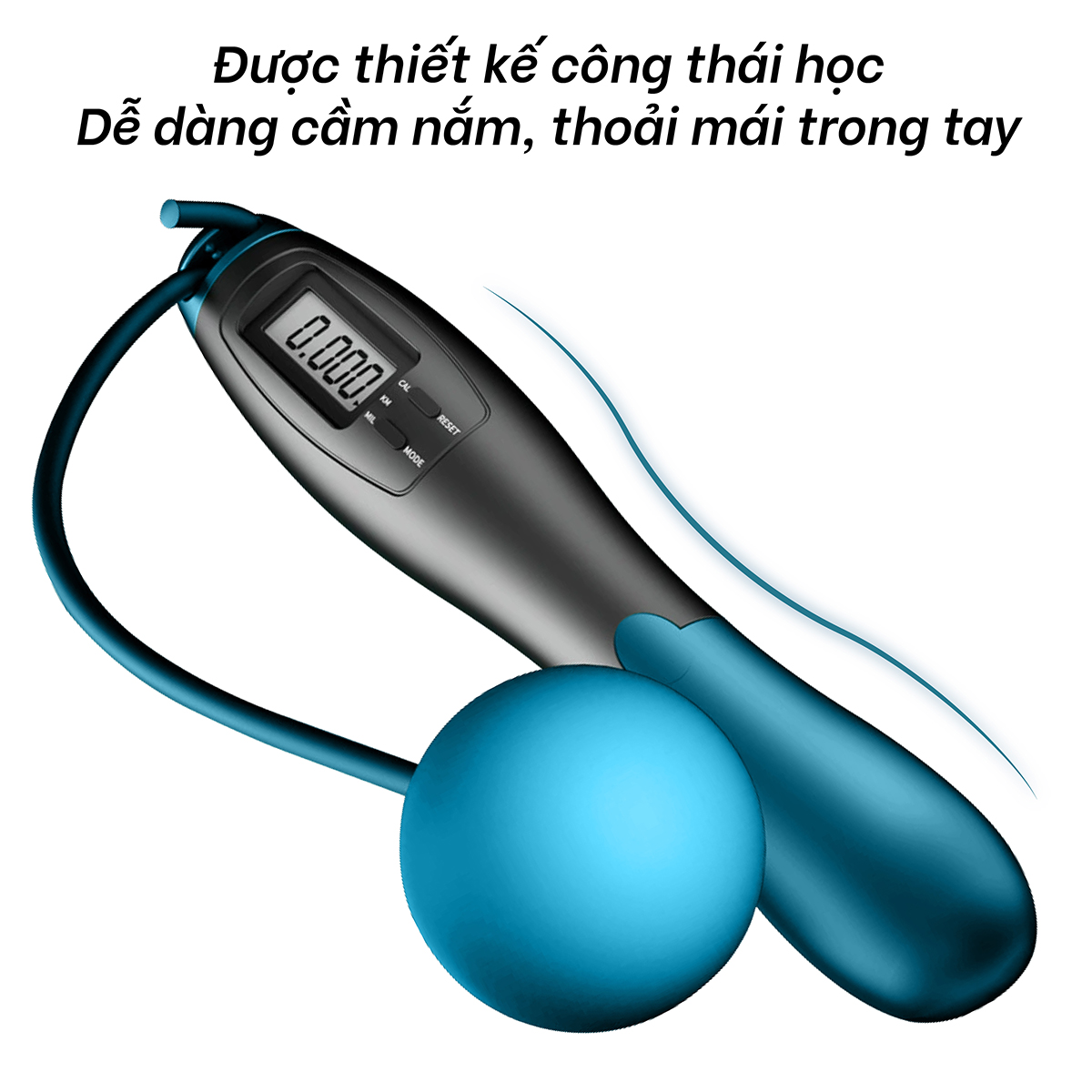 Mô tả Dây Nhảy Thể Lực XANH Đàn Hồi BG Chính Hãng, Hỗ Trợ Luyện Tập Thể Dục, Thể Thao Tiện Lợi Tại Nhà - 3