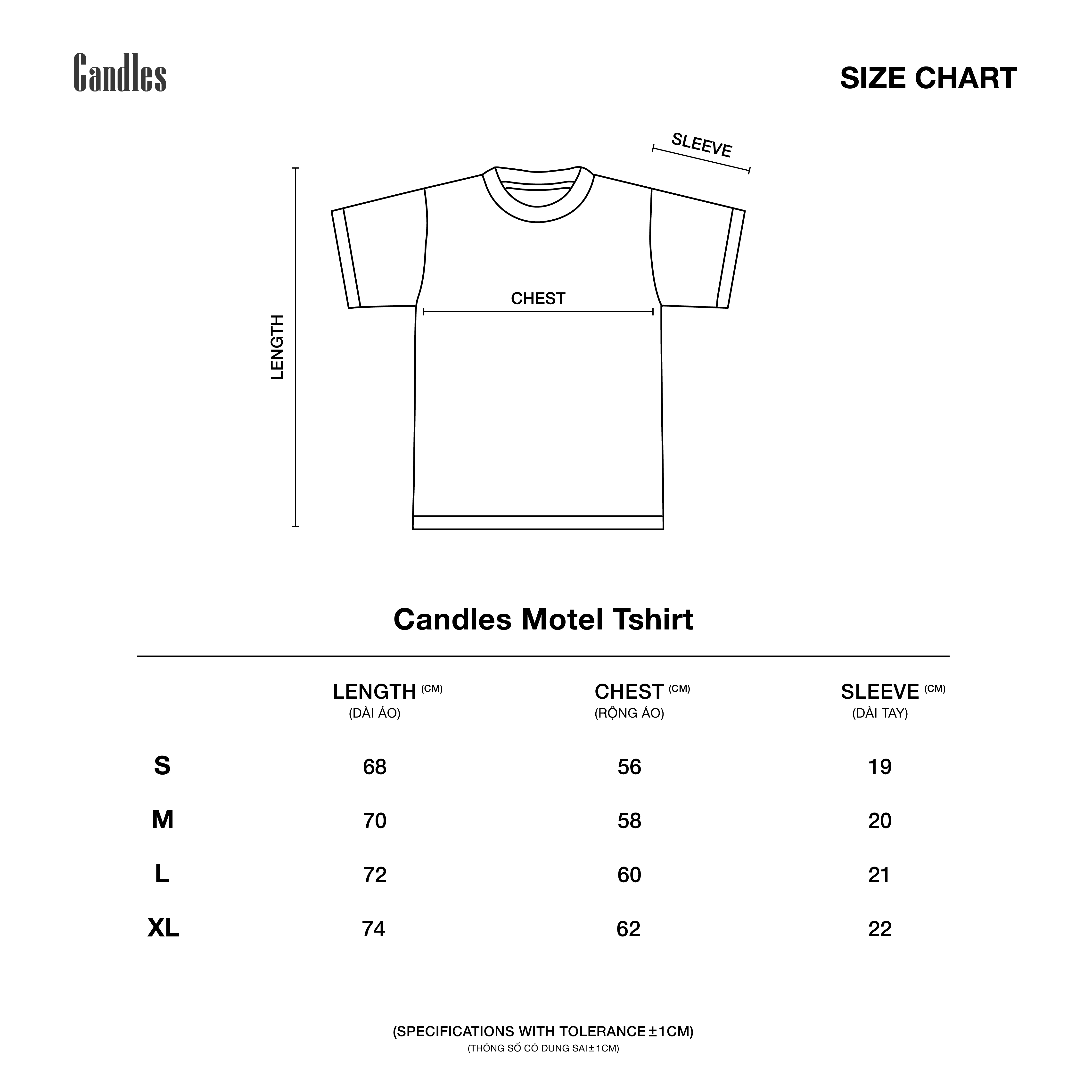Mô tả Áo Thun Candles Motel Oversize Tee Unisex - 5