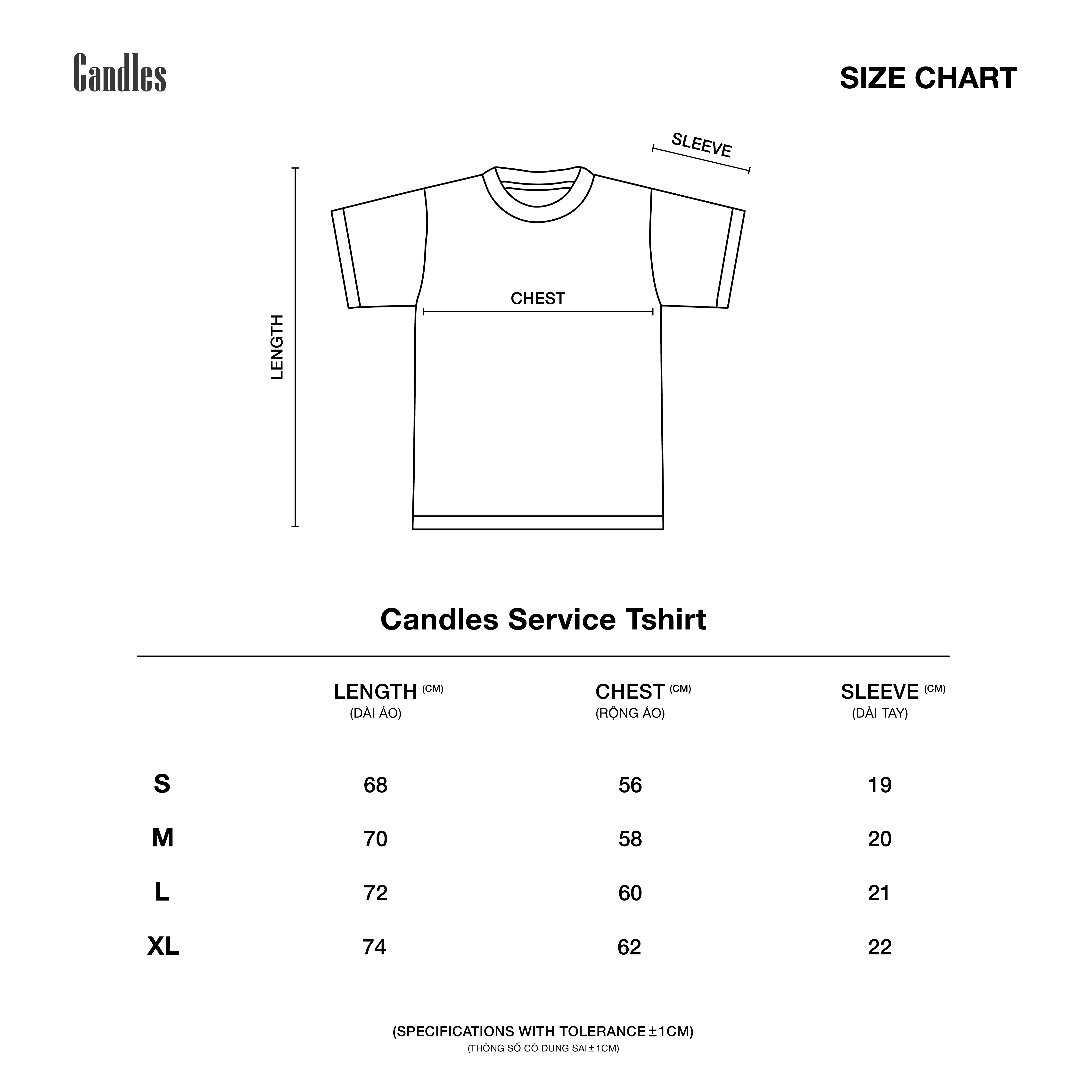 Mô tả Áo thun Candles Service Oversize Tee Unisex - 5