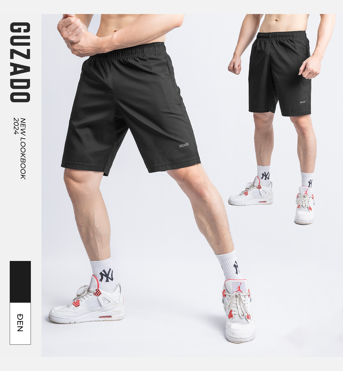 Chi tiết quần đùi Guzado