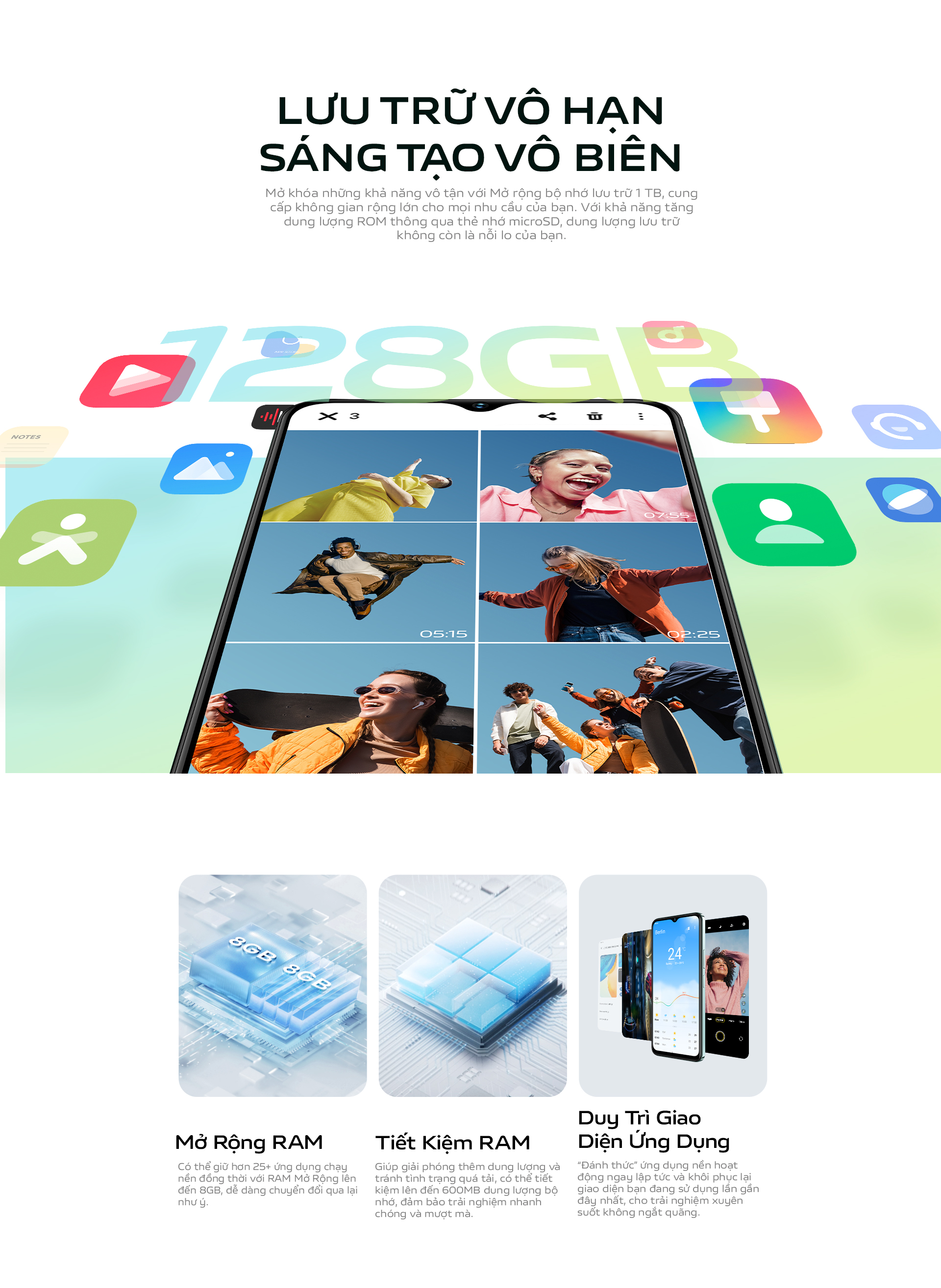 Mô tả Điện thoại vivo Y18s (6GB+128GB) - Hàng chính hãng - 1 đổi 1 tháng đầu tiên - Bảo hành kỹ thuật 12 tháng - 4