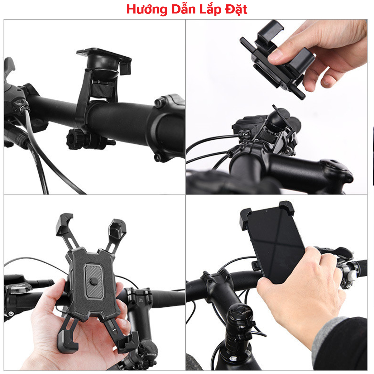 Mô tả Giá Đỡ Điện Thoại Xoay 360 Độ Gắn Tay Lái Ghi Đông Xe Đạp Thể Thao – Kẹp Điện Thoại Gắn Khung Xe Đạp Chính Hãng Amalife - 4
