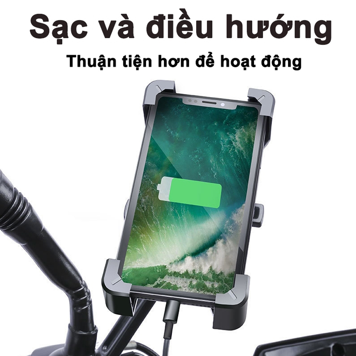 Mô tả Giá Đỡ Điện Thoại Xoay 360 Độ Gắn Tay Lái Ghi Đông Xe Đạp Thể Thao – Kẹp Điện Thoại Gắn Khung Xe Đạp Chính Hãng Amalife - 8