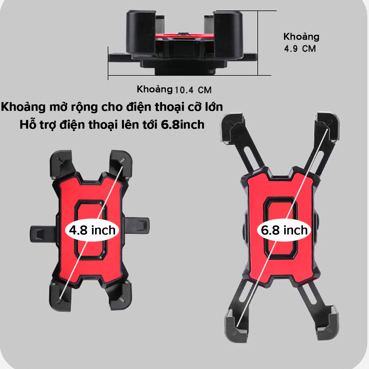 Mô tả Bộ Giá Đỡ - Kẹp Điện Thoại Gắn Xe Đạp Và Xe Máy Vô Cùng Chắc Chắn – Hàng Chính Hãng Amalife - 4