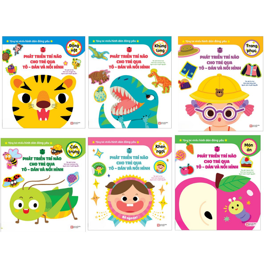 Mô tả Sách - Bộ sách Phát triển trí não cho trẻ qua Tô - Dán và Nối Hình (Tân Việt Books) - 6