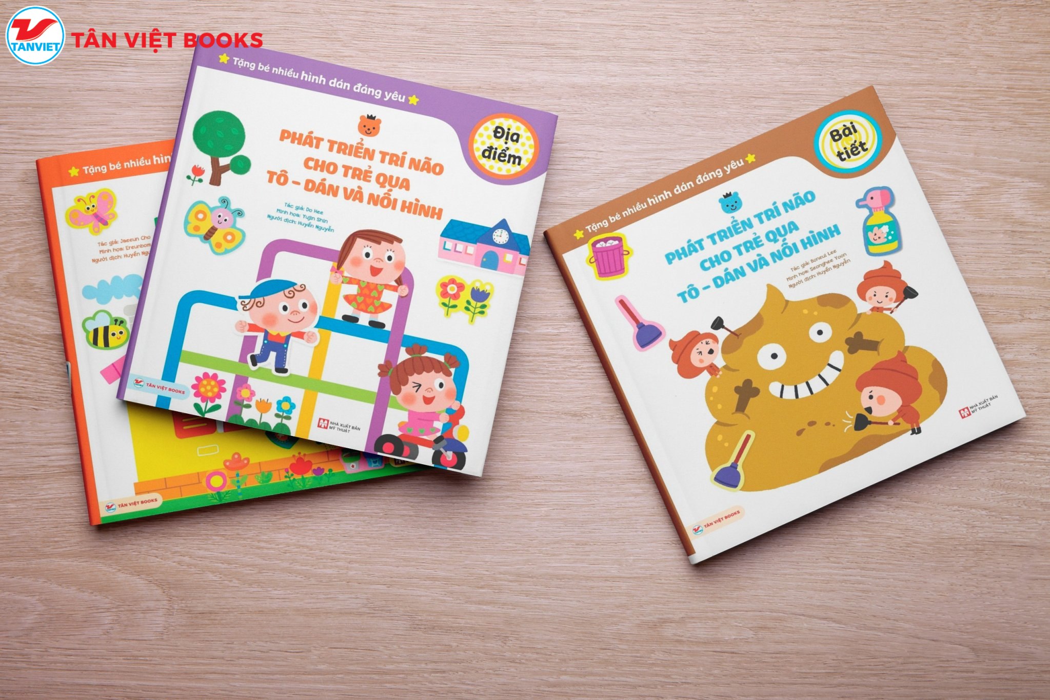 Mô tả Sách - Bộ sách Phát triển trí não cho trẻ qua Tô - Dán và Nối Hình (Tân Việt Books) - 1