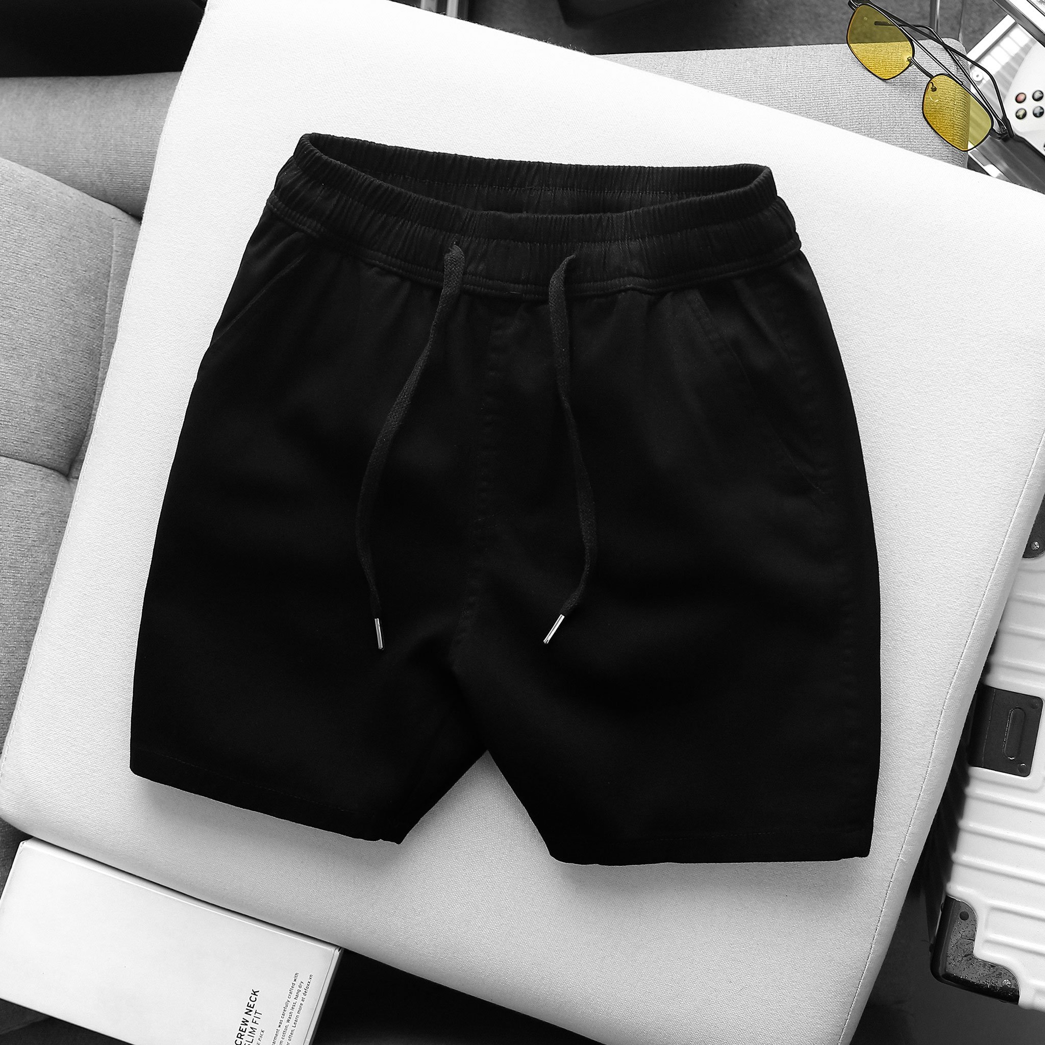 Mô tả Quần short đùi Kaki nam MK CLEVER cạp chun thoáng mát trẻ trung, form trên gối mặc hàng ngày - 9