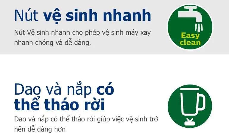 Mô tả Máy xay sinh tố PHILIPS HR2223 /00 700W full phụ kiện cối nhựa - Hàng Chính Hãng - 9