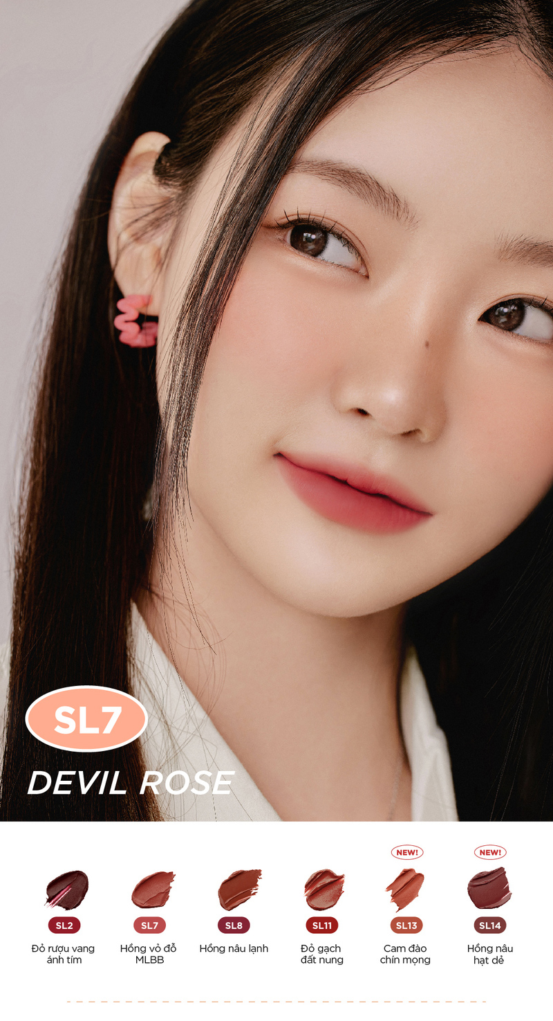 Mô tả [New - Ver 3] Son Kem Siêu Lì, Siêu Mịn Môi Hàn Quốc Merzy Soft Touch Lip Tint 3g - 4