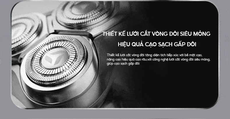 Mô tả Máy cạo râu Enchen X7 đầu cắt 3D chống nước IPX7, lưỡi dao tự mài, pin chờ 90 ngày - BH 6 tháng - 6